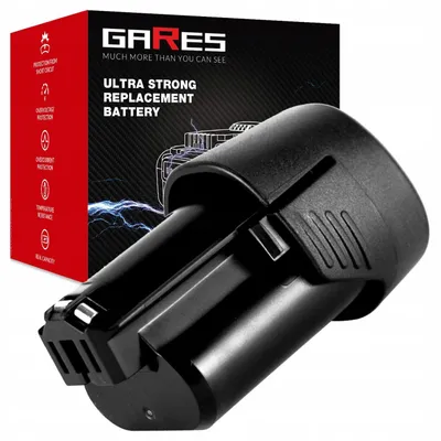 Obrázok produktu pre GARES Akumulátor Batéria pre Bosch 06016B0000 06019J9103 06019K1021 | 12 V 2Ah | Zosilnená séria High-Performance | Vysoký výkon | Gares