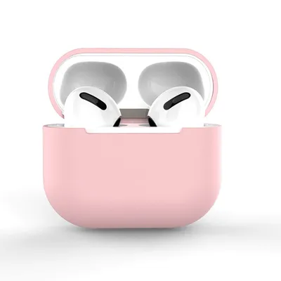 Produktbild von AirPods Pro Hülle, Silikon Soft Cover, Pink (Hülle C)