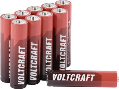 Produktbild von VOLTCRAFT Industrial LR03 Micro (AAA)-Batterie Alkali-Mangan 1350 mAh 1.5 V 10 St