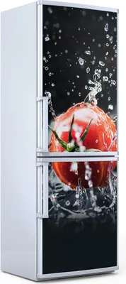 Produktbild von Magnete Dekorative - 70 cm x 190 cm - Küche - Magnetmatte Kühlschrankmagnete - Tomaten Spritzer Wasser