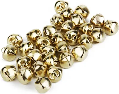 Zdjęcie produktu dla 100 PCS Tiny Tiny Bells metalowe dzwonki do dekoracji świątecznych