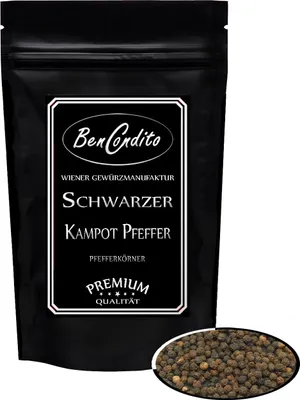 Produktbild von Schwarzer Kampot Pfeffer 500 Gramm