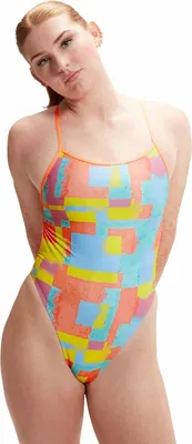 Produktbild von Speedo Allover Digital Vback Badeanzug  UK 30 Frau  UK 30