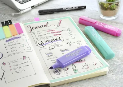 Box mit 10 Pastell-Markierungsstiften - Assortierte Farben