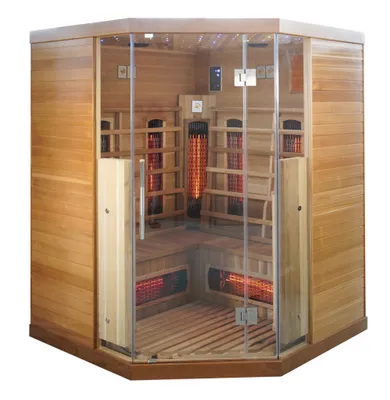 Productafbeelding van Belatrix Infraroodsauna Cedar Superior, 3/4 uitvoering