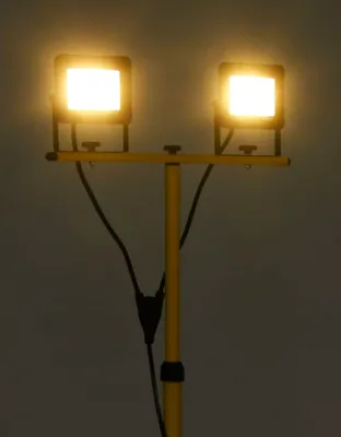 Produktbild von Möbel LED-Fluter mit Stativ 2x50 W Warmweiß - Arbeitsleuchten CLORIS5283067