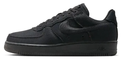 Produktbild von Nike Air Force 1 LOW CANVAS HV1204-002 SCHWARZ BLACK HERREN SNEAKER Größe 46