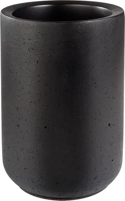 Productafbeelding van Flessenkoeler ELEMENT van beton - Meubelvriendelijke onderkant - 0,7-1,5 liter flessen - Ø 12/10 cm - Hoogte 19 cm - Zwart