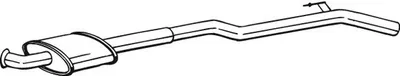 Produktbild von Bosal Mittelschalldämpfer 283-551
