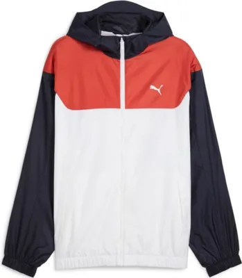 Produktbild von Puma Herren Kapuzenjacke in Dunkelblau, Rot und Weiß – Klassisches Design