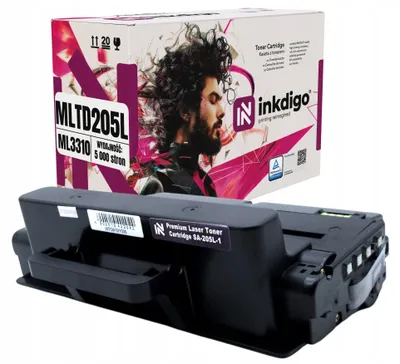 Produktbild von Inkdigo Toner MLT-D205L für Samsung ML-3310, ML-3310D, ML-3310ND, ML-3312ND – Schwarz, 5000 Seiten,