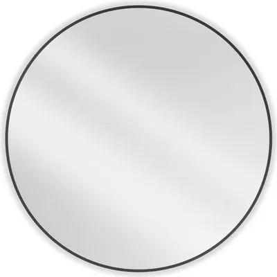 Obrázek produktu pro Mexen Loft kulaté koupelnové zrcadlo 100 cm, černý rám - 9850-100-100-000-70