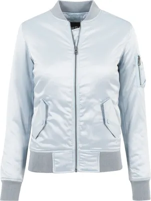 Immagine prodotto di Urban Classics Donna - Giacca SATIN BOMBER blu baby - S
