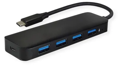 Zdjęcie produktu dla VALUE 14.99.5039, USB 3.2 Gen 1 (3.1 Gen 1) Type-C, USB 3.2 Gen 1 (3.1 Gen 1) Type-A, 5000 Mbit/s, Czarny, Aluminium, USB