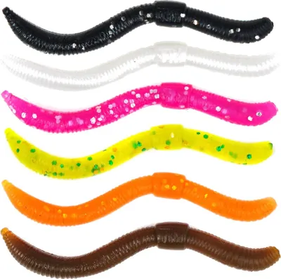 Produktbild von Trout Master Dendrobaena 80 - 15 Gummiwürmer, Farbe:Pearl