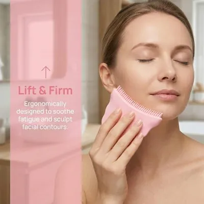 Produktbild von Gesichtsbürste zur Lymphdrainage aus Silikon