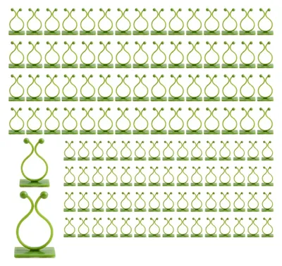 Produktbild von 120 Stück Pflanzen Wandhalterung in 2 Größen - Pflanzenclips für Kletterpflanzen