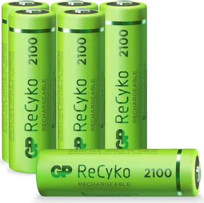 Produktbild von 4+2 GP ReCyko+ NiMH Akku AA 2100mAH, 1,2V, ready to use