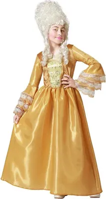 Immagine prodotto di Atosa Costume da cortigiana bambina Giallo 5-6 anni Giallo 5-6 anni