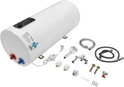 Productafbeelding van Elektrische boiler - 60 liter - 2000W - roestvrij staal - wit - voor warm water