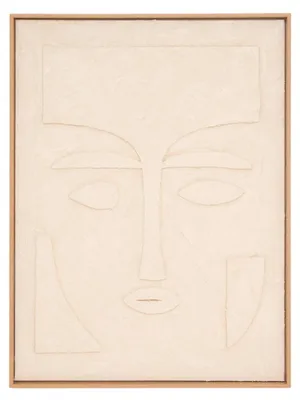 Produktbild von 3d-leinwand „nyer“, rechteckig, 60 x 80 cm, beige - Atmosphera créateur d'intérieur