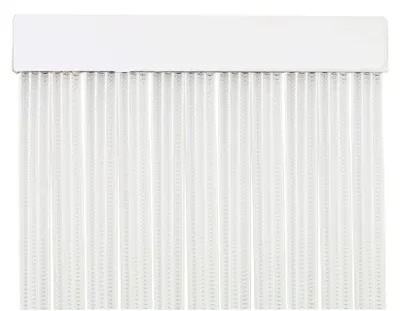 Image de Rideau à lamelles de 210 x 90 cm, blanc, pour portes d'entrée