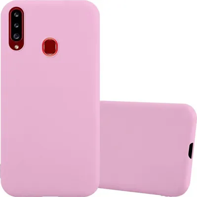 Produktbild von Cadorabo Hülle für Samsung Galaxy A20s Schutzhülle in Rosa Handyhülle TPU Silikon Etui Case Cover