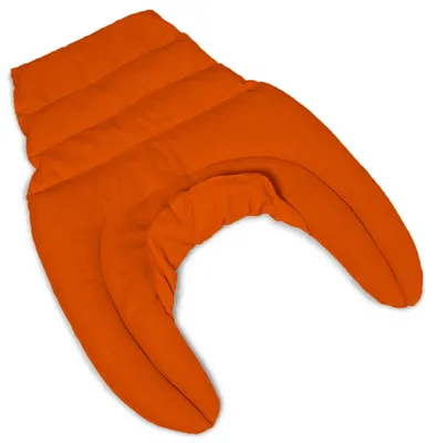 Produktbild von Nackenhörnchen HWS - Nacken + Schultern + Rücken - orange - Bio-Dinkelkissen - Dinkel Nackenkissen Wärmekissen Kältekissen - Mikrowelle und Backofen
