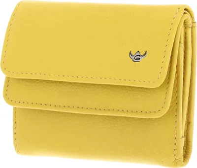 Immagine prodotto di Golden Head portafoglio Madrid RFID Protect Billfold Coin Wallet With Front Flap Snap Closure Sun Yellow giallo