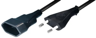 Produktbild von Transmedia Euro-Verlängerungskabel; Eurostecker auf Eurokupplung, 5,0 m, NV 10-5