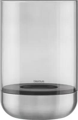 Produktbild von blomus GmbH CALMA Laterne stainless steel matt glass smoke L 22,5cm