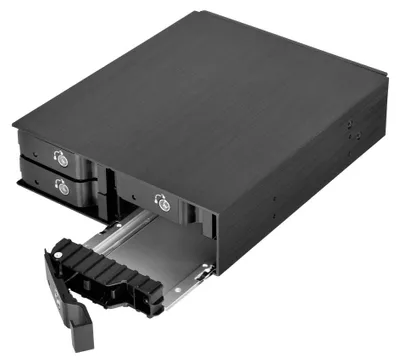 Produktbild von Silverstone FS204, 0 TB, SATA, Serial ATA II, Serial ATA III, 2.5", 670 g, Schwarz