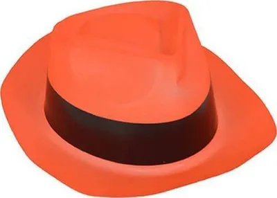 Immagine prodotto di Cappello da discoteca per adulti arancione neon - taglia unica