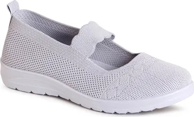 Produktbild von topschuhe24 3081 Damen Halbschuhe Sportliche Keilabsatz Ballerina, Farbe:Grau, Größe:36 EU