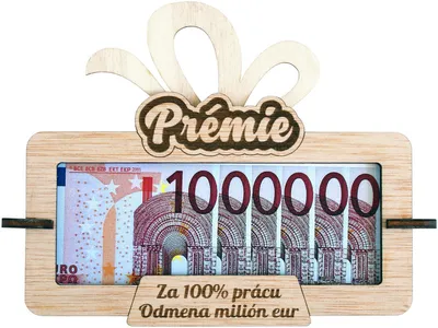 Obrázek produktu pro Tabulka na peníze Prémie za 100% práci SK