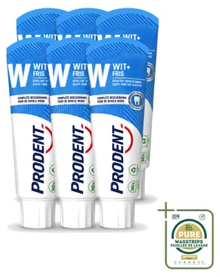 Produktbild von 6 x Prodent Wit + Fris Tandpasta - Complete Bescherming - 75 ml - Vorratspackung - 6 Stücke