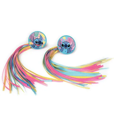 Produktbild von Lilo & Stitch Lenkerbändchen Fransen für Fahrradlenker Perfektes Accessoire für Kinderfahrräder