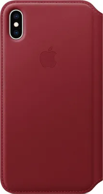 Image de Étui en cuir Apple Folio pour l'Apple iPhone Xs Max - Rouge