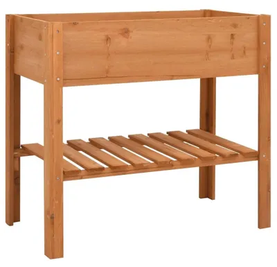 Productafbeelding van Houten Plantenrek met 2 Niveaus 88 x 43 x 80 cm