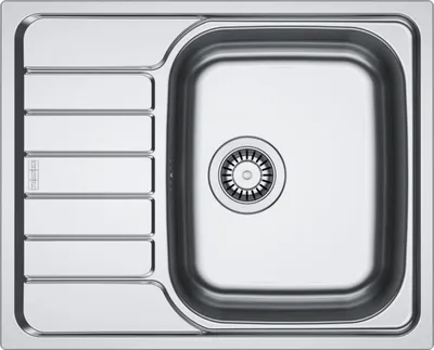 Produktbild von Franke Smart SKX 611-62 Einbauspüle Edelstahl für Unterschränke ab 45 cm, Drehknopf - inkl.