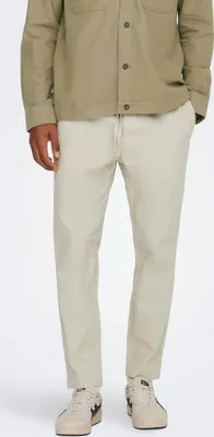 Produktbild von Only & Sons Hose Unifarbene Stoffhose Linus mit elastischem Bund und seitlichen Eingrifftaschen in Regular Fit