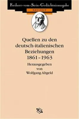 Obrázek produktu pro Quellen zu den deutsch-italienischen Beziehungen 1861-1963