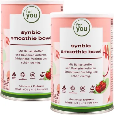 Produktbild von for you synbio smoothie bowl - Erdbeere Doppelpack