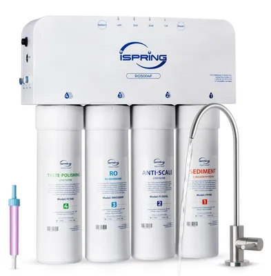 Umkehrosmose-Wasserfilter 500 GPD mit UV, 6-stufig, tanklos