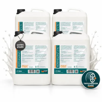 Produktbild von INOX® 4x5L Reifenglanz 2:1 Kunststoffpflege & Gummipflege Reifenpflege Reiniger