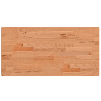 Zdjęcie produktu dla Blat do stołu, 80x40x2,5 cm, prostokątny, lite drewno bukowe