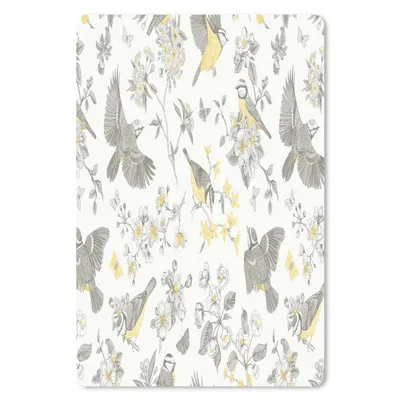 Produktbild von MuchoWow® Mauspad Mousepad Blumen - Vogel - Blätter 18x27 cm - Mousepads - Maus Mat - Pad - Mausunterlage
