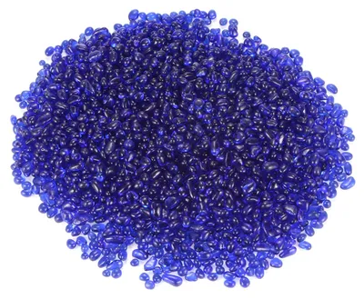 Glaskugeln 5-7 mm, 550 g, dunkelblau, für Vasen & Deko