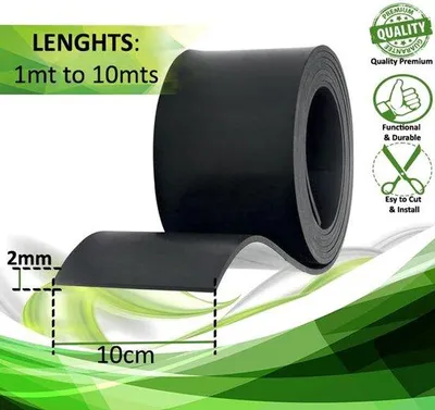 Produktbild von Famanu Gummimatte auf Rolle - 10 cm x 2 m - Dicke 2 mm