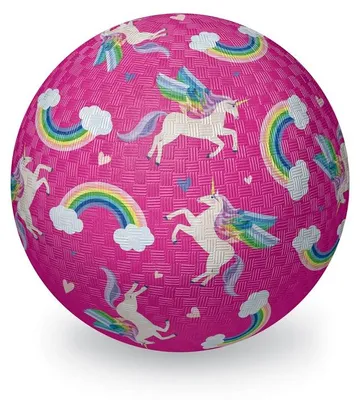 Immagine prodotto di Crocodile Creek, palla giocattolo a forma di unicorno e arcobaleno, 18 cm, per bambini